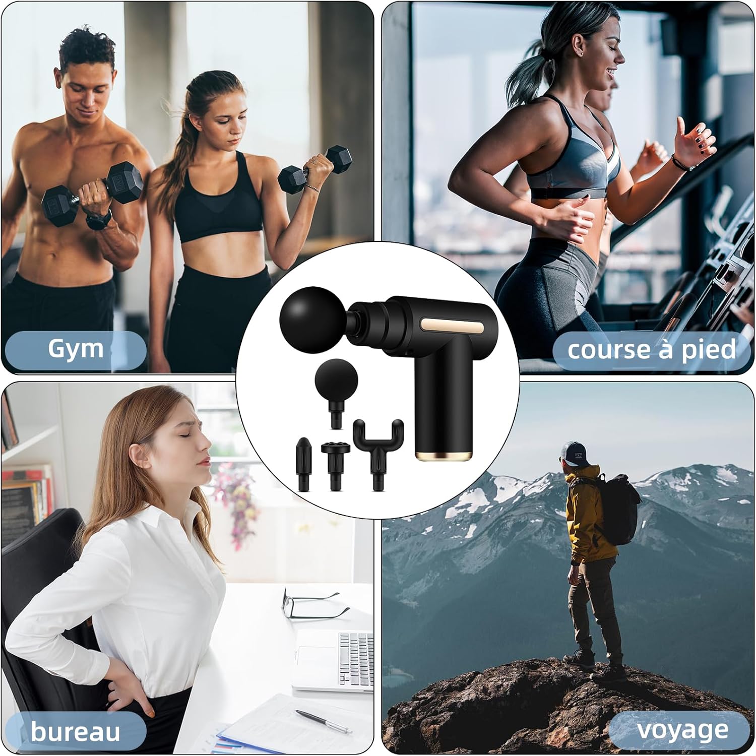 Pistolet de Massage Musculaire  – Soulagez vos tensions comme un pro (Copie)