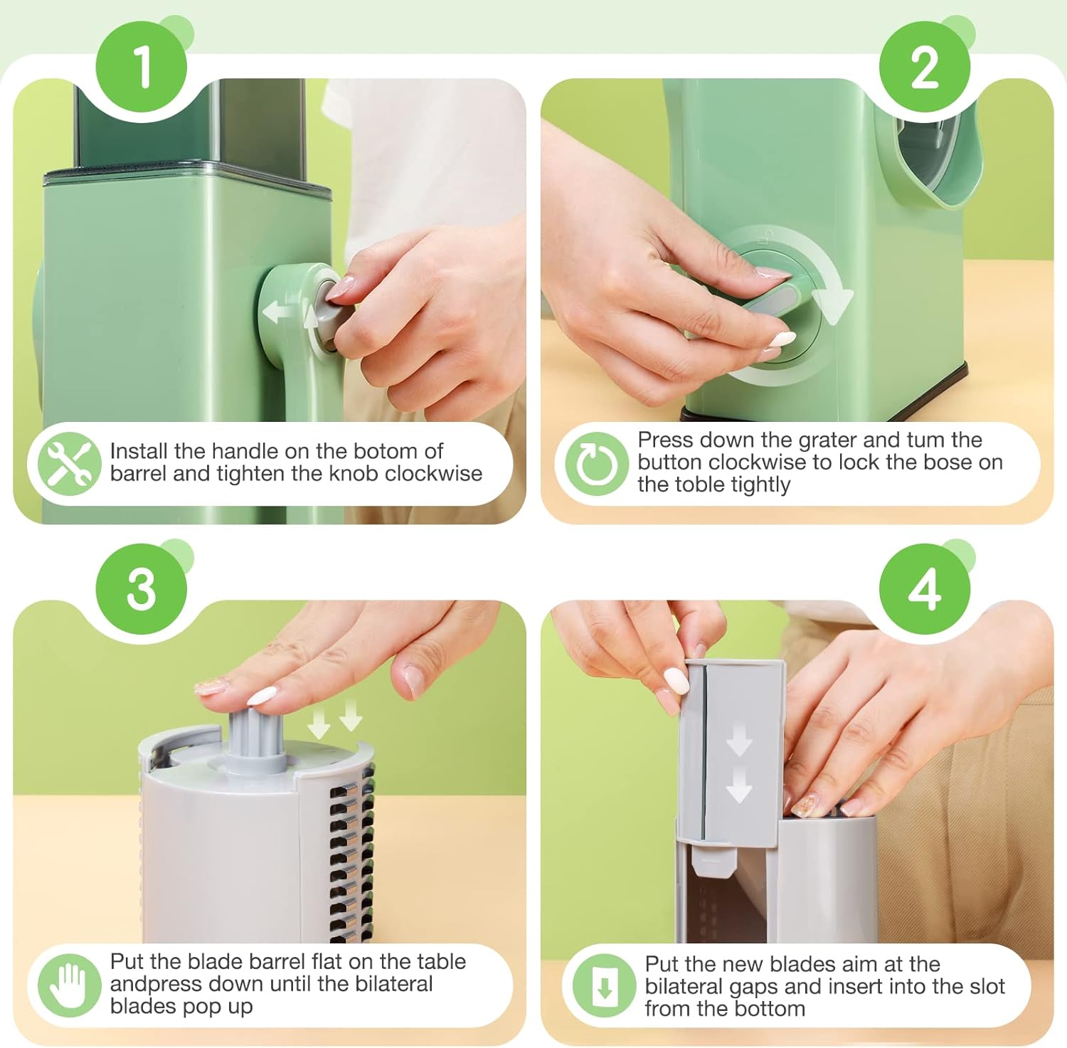 Hachoir Rotatif 3 en 1 – Le Secret d’une Cuisine Rapide et Sans Effort